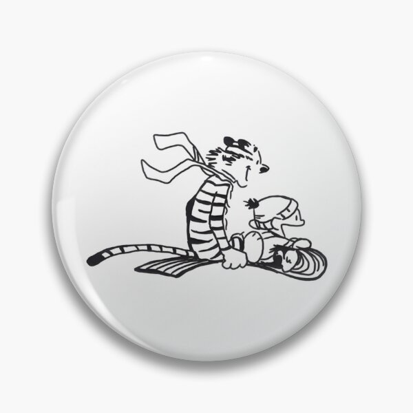 Item preview, Calvin And Hobbes Sledding Adventure  Limited Edition Sticker designed and sold by AronWade.