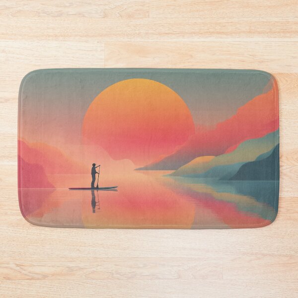 Item preview, Paddleboard Journey at Surreal Sunset designed and sold by Art of Ngu.