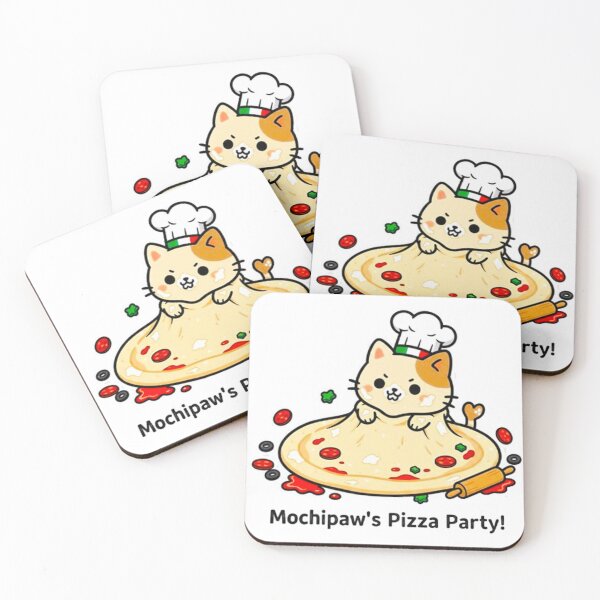 Item preview, Kawaii Pizza Cat Baker - Mochipaw's Pizza Party Funny Italian Chef Illustration designed and sold by MT-Hub | Art for Every Soul.