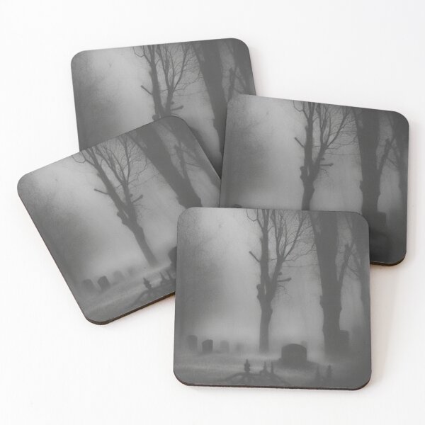 Item preview, Hidden Foggy Forest Graveyard • Mystical Haunted Cemetery Art designed and sold by cr6zym1nd.