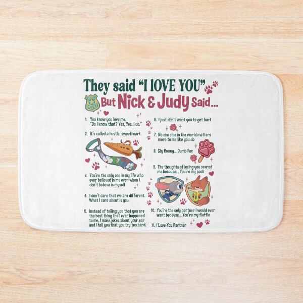 Item preview, I love you, partner But Nick and Judy designed and sold by NormamArtworks.