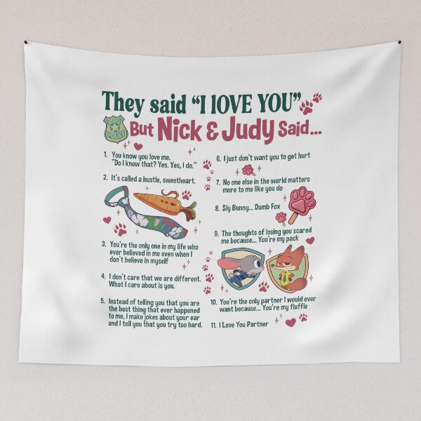 Item preview, I love you, partner But Nick and Judy designed and sold by NormamArtworks.