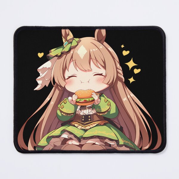 Item preview, Mcqueen Mejiro Mcqueen Uma Musume Pretty Derby Anime Girl Chibi Kawaii Burger Sparkle Sweet Moment designed and sold by mildaclairmo.