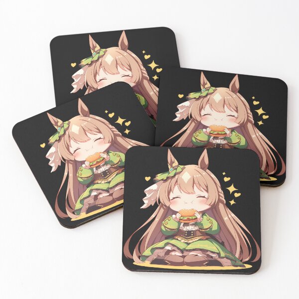 Item preview, Mcqueen Mejiro Mcqueen Uma Musume Pretty Derby Anime Girl Chibi Kawaii Burger Sparkle Sweet Moment designed and sold by mildaclairmo.