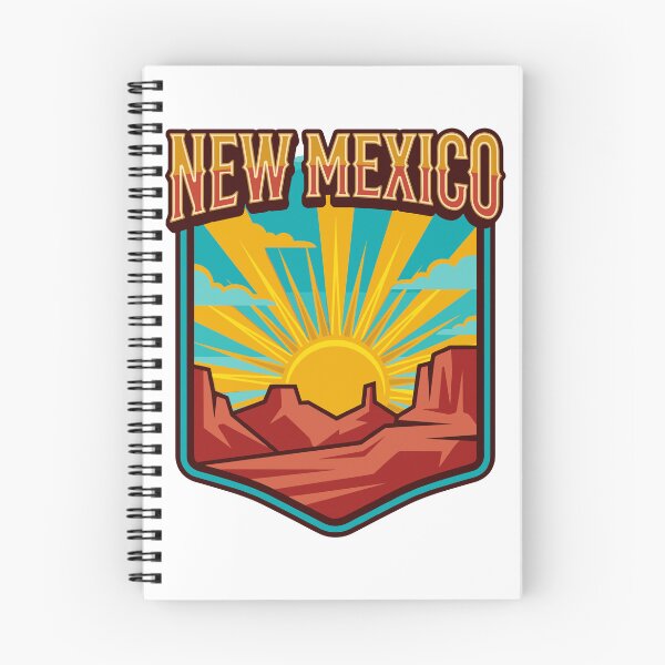Item preview, New Mexico Desert Sunrise Badge – Southwestern Landscape Vintage Emblem Illustration designed and sold by CreativeHymms.