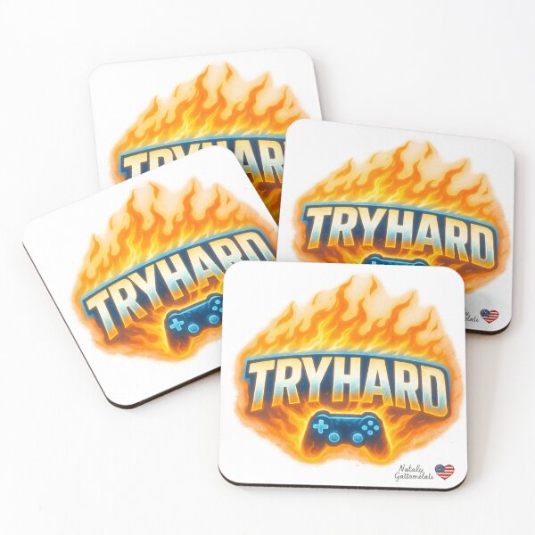 Item preview, Tryhard Gamer On Fire designed and sold by natalygattamelati.