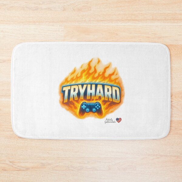 Item preview, Tryhard Gamer On Fire designed and sold by natalygattamelati.