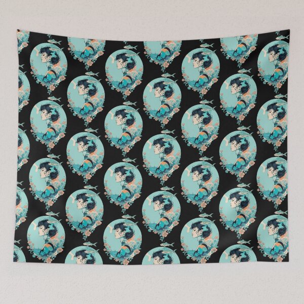 Item preview, Ocean Woman Botanical Art Nature Lover designed and sold by FemmeForge.