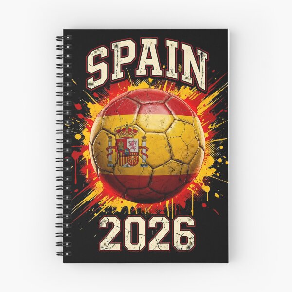 Item preview, Spain 2026 Soccer - Paint Splash Flag Ball designed and sold by Imaginationbeyond.