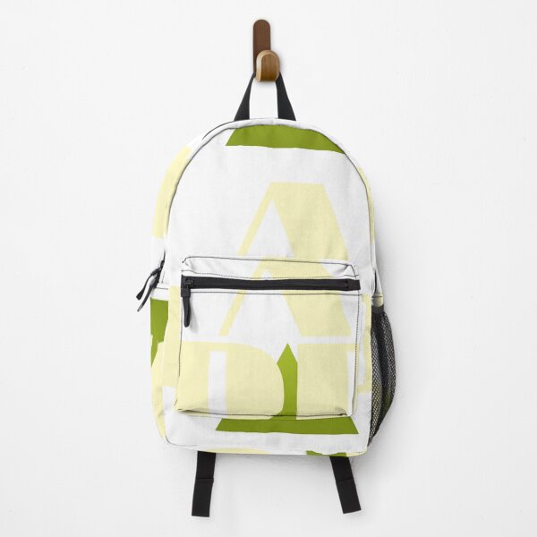 Item preview, Minimalist ADD Monogram Logo - Beige Letters with Green Geometric Triangle Design designed and sold by Faali950.