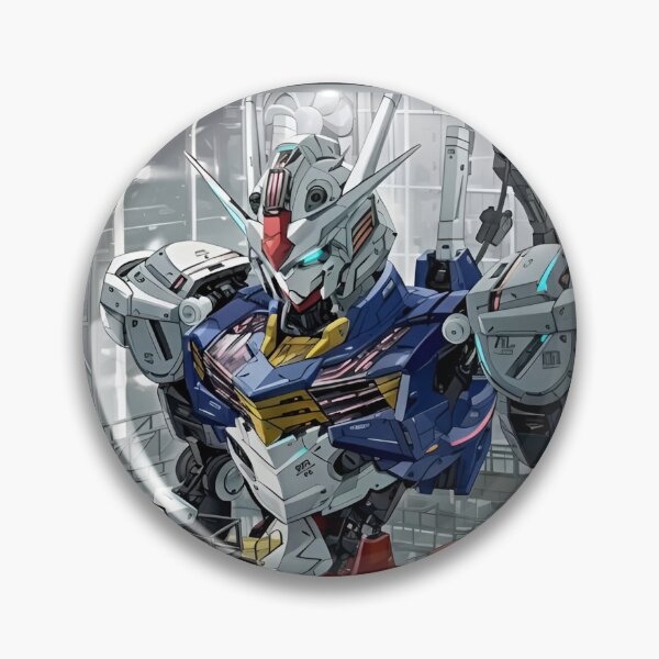 Item preview, Gundam Aerial - Mecha Hangar Scene – High-Tech Robot Design designed and sold by Dyan4.