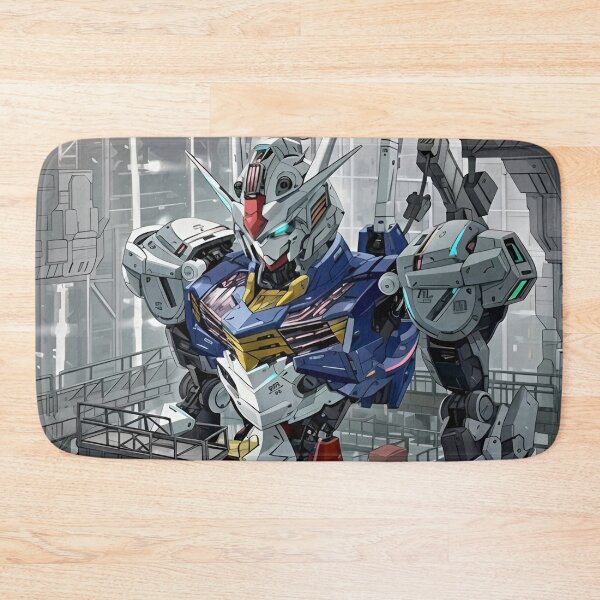 Item preview, Gundam Aerial - Mecha Hangar Scene – High-Tech Robot Design designed and sold by Dyan4.