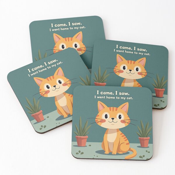 Item preview, I Came I Saw I Went Home to My Cat – Funny Cat Lover Design designed and sold by TroyTheTerrific.