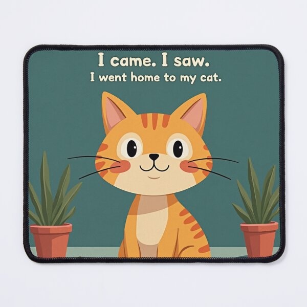 Item preview, I Came I Saw I Went Home to My Cat – Funny Cat Lover Design designed and sold by TroyTheTerrific.