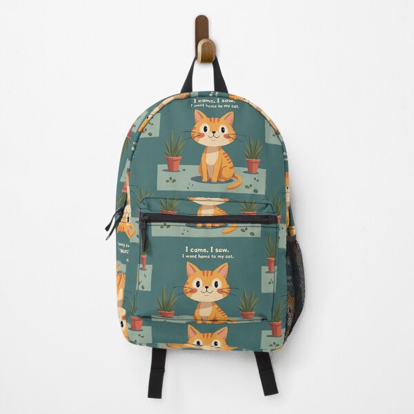 Item preview, I Came I Saw I Went Home to My Cat – Funny Cat Lover Design designed and sold by TroyTheTerrific.