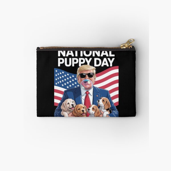 Item preview, President Trump Cute Puppies National Puppy Day 2025  designed and sold by MarryIsMonth.