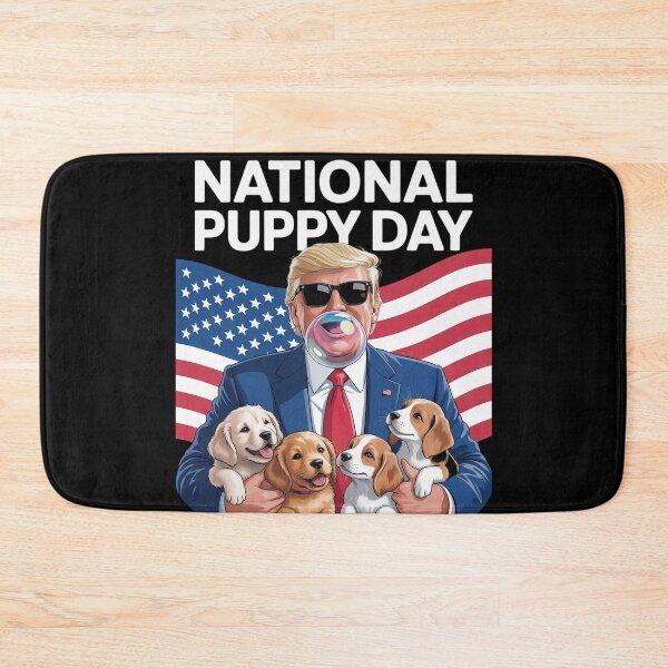 Item preview, President Trump Cute Puppies National Puppy Day 2025  designed and sold by MarryIsMonth.