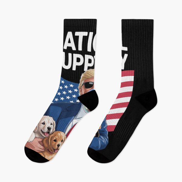 Item preview, President Trump Cute Puppies National Puppy Day 2025  designed and sold by MarryIsMonth.
