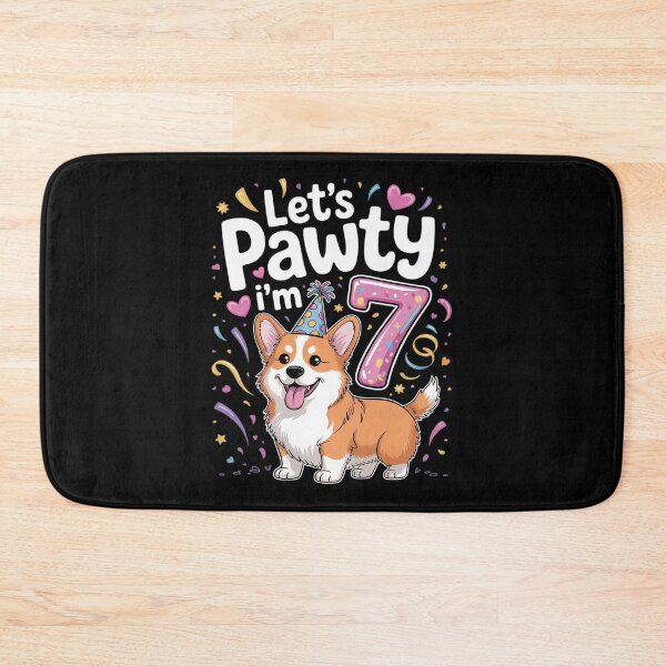 Item preview, 7th Birthday Corgi Dog Lover Pet 7 Years Old B-Day  designed and sold by RoyTill0Art.