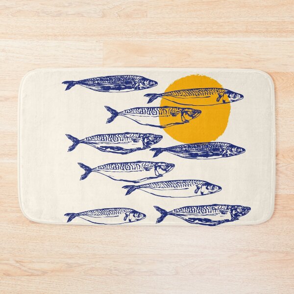Item preview, Vintage Mackerel Sunset Minimal Illustration designed and sold by MaiZephyr.