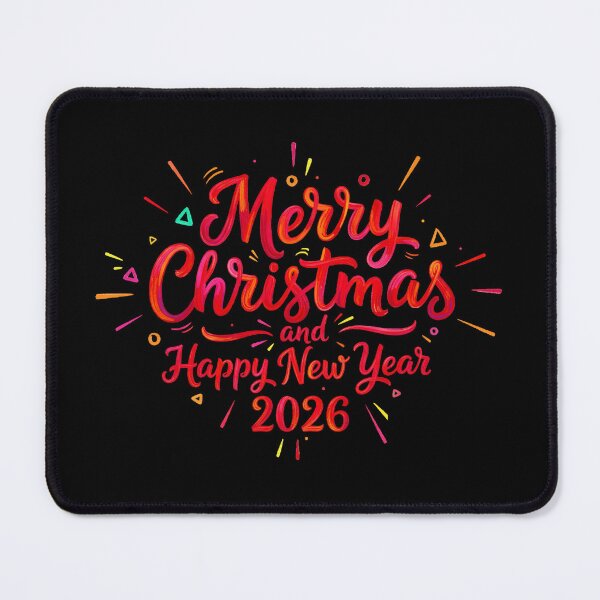 Item preview, Colorful Confetti Merry Christmas and Happy New Year 2026 designed and sold by MaliStudio1982.