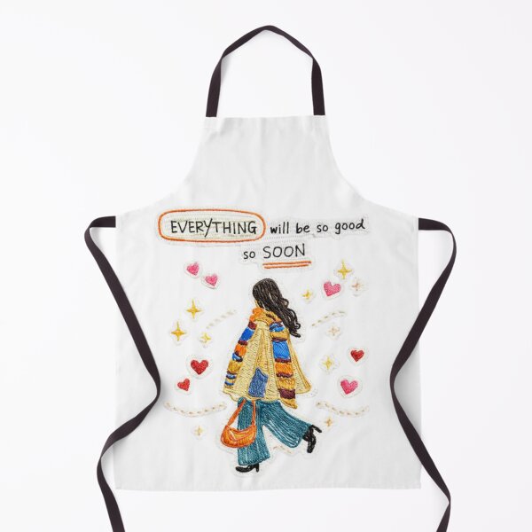 Item preview, Everything Will Be So Good So Soon – Embroidered Hope Quote Sticker designed and sold by Gurjeetpixelart.