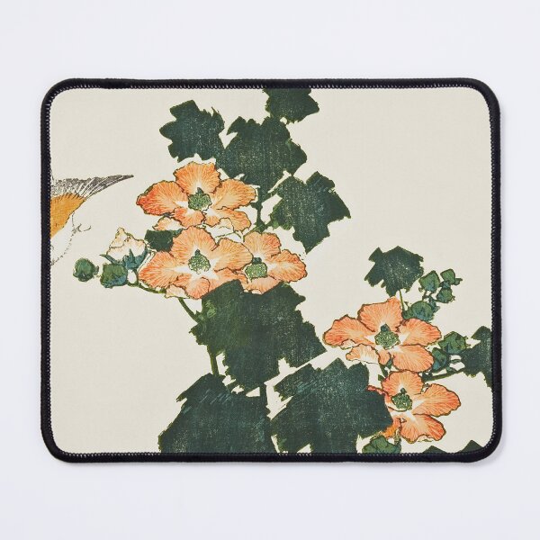 Item preview, Hokusai Hibiscus and Sparrow - Vintage Japanese Floral Art designed and sold by Open Canvas.