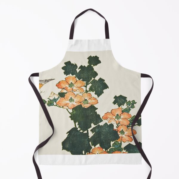 Item preview, Hokusai Hibiscus and Sparrow - Vintage Japanese Floral Art designed and sold by Open Canvas.