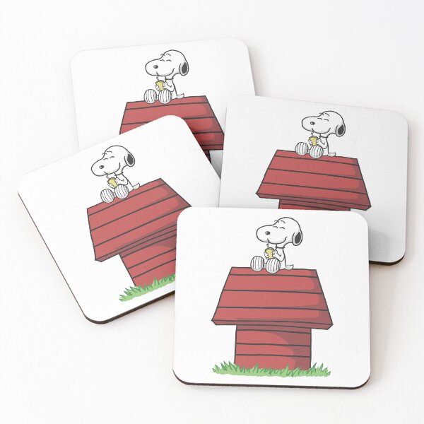 Item preview, Snoopy Enjoying a Drink on the Doghouse designed and sold by mjerksx.