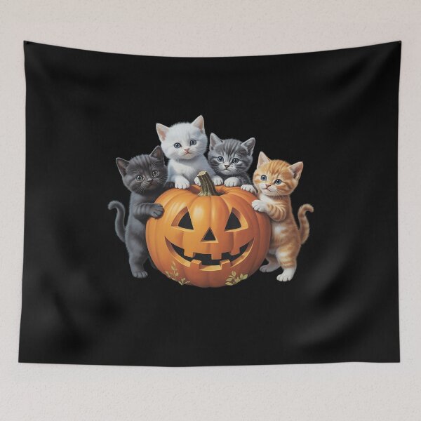 Item preview,  90s Cat Pumpkin Halloween Floral Spooky Season  designed and sold by AquaKiev.