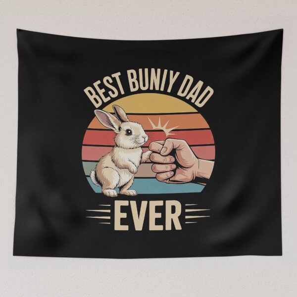 Item preview, Best Bunny Dad Ever Rabbit Lover Father Pet Rabbit  designed and sold by RoyTill0Art.