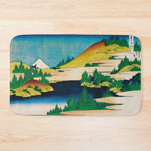 Item preview, Lake Hakone and Mount Fuji - Vintage Japanese Landscape Print designed and sold by Open Canvas.