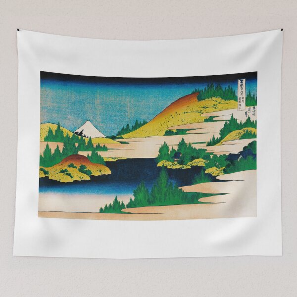 Item preview, Lake Hakone and Mount Fuji - Vintage Japanese Landscape Print designed and sold by Open Canvas.