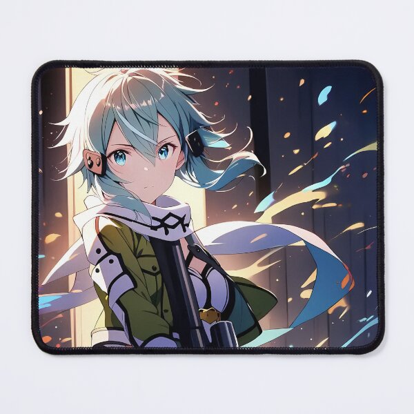 Item preview, Sinon Sword Art Online Anime Girl Waifu Sniper Flames Action Bright Dynamic designed and sold by thedarvills.
