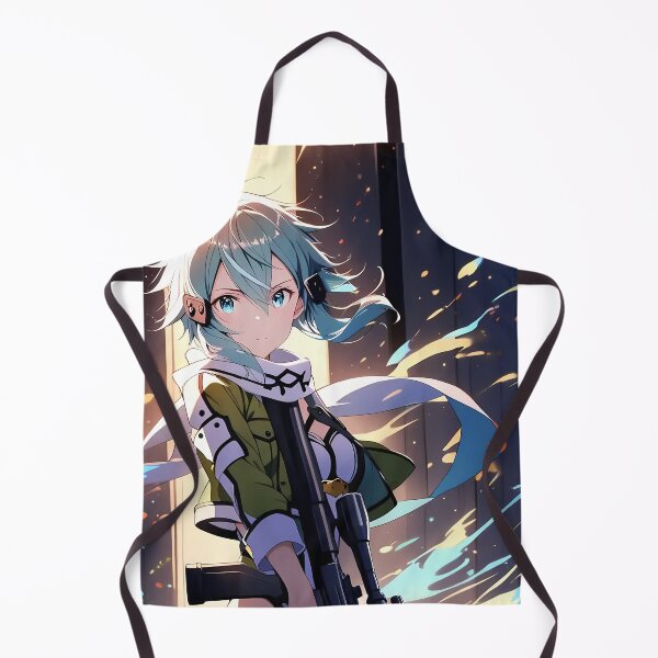 Item preview, Sinon Sword Art Online Anime Girl Waifu Sniper Flames Action Bright Dynamic designed and sold by thedarvills.