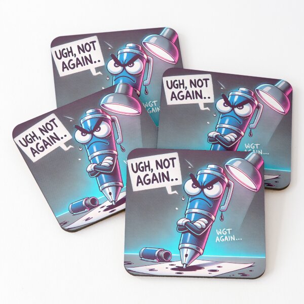 Item preview, Ugh, Not Again – Angry Pen – Relatable Work Burnout designed and sold by ComedyInkFactor.