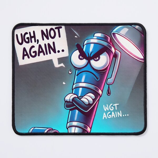 Item preview, Ugh, Not Again – Angry Pen – Relatable Work Burnout designed and sold by ComedyInkFactor.