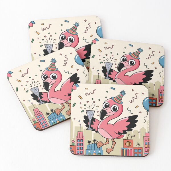 Item preview, Celebration Flamingo Welcomes 2026 designed and sold by NeatThingLover.