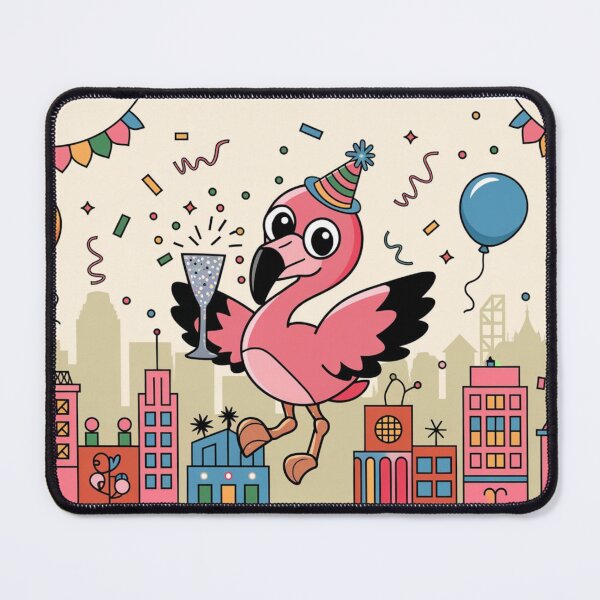 Item preview, Celebration Flamingo Welcomes 2026 designed and sold by NeatThingLover.