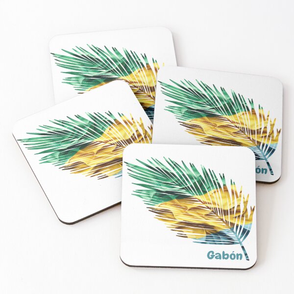 Item preview, Abstract Gabon Flag – Feather Design designed and sold by ArteJorge48.