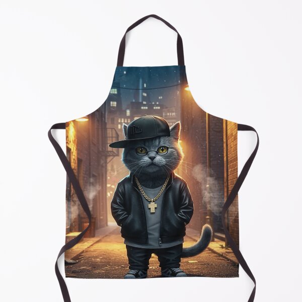 Item preview, Gangster Cat in Urban Alley – Street Style Cat Art designed and sold by Articooler.