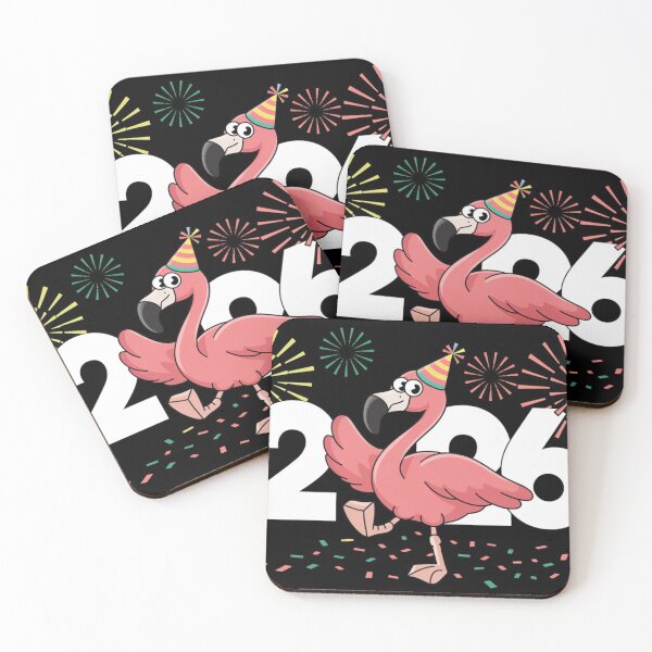Item preview, Flamingo's New Year Celebration 2026 designed and sold by NeatThingLover.
