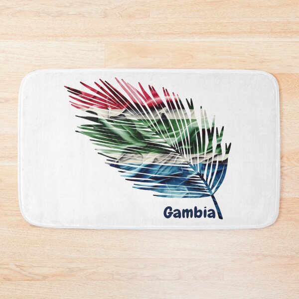 Item preview, Abstract Gambia Flag – Feather Design designed and sold by ArteJorge48.