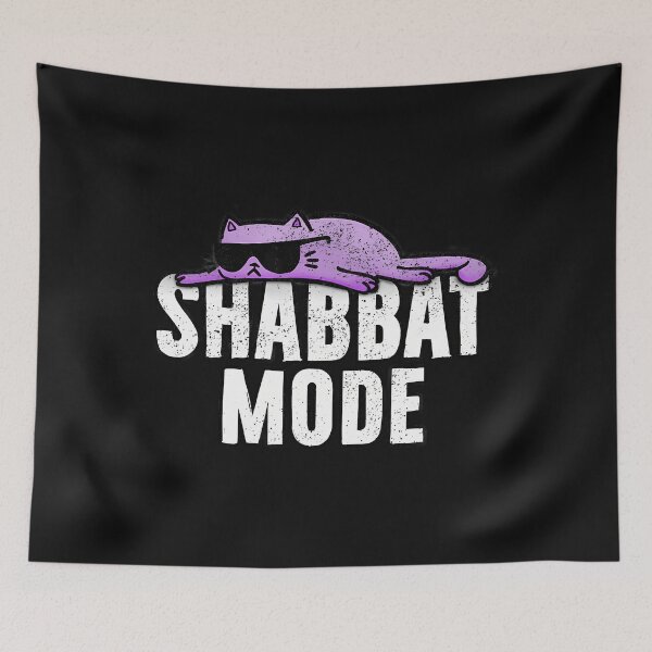 Item preview, Shabbat Mode Rest Day Cat designed and sold by hkredaimero.