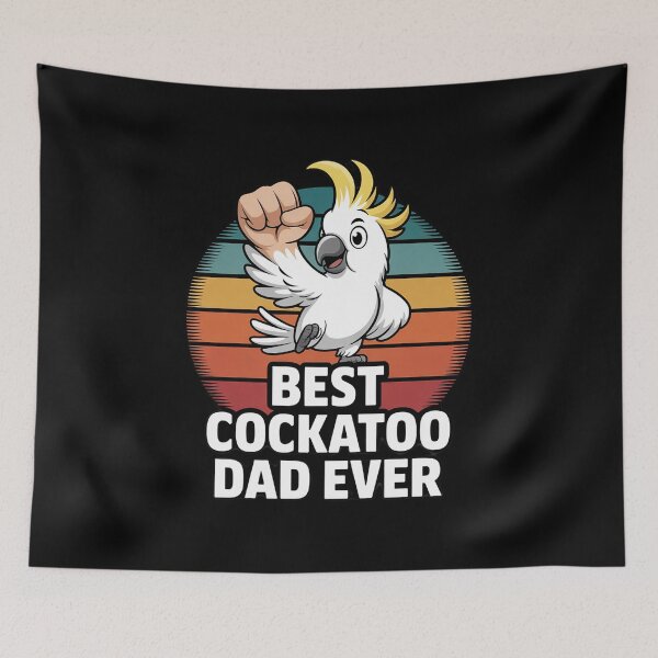 Item preview, Best Cockatoo Dad Ever Cockatoo Pet Cockatoo  designed and sold by RoyTill0Art.