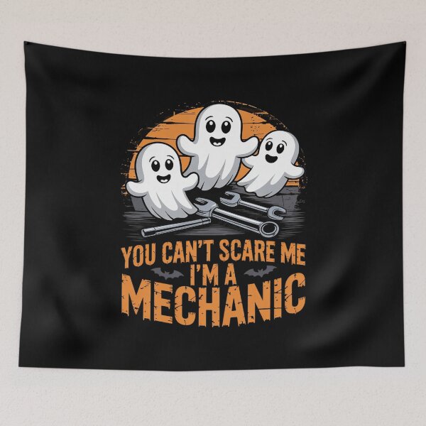 Item preview, Auto Mechanic Halloween You Can't Scare A Mechanic  designed and sold by AquaKiev.