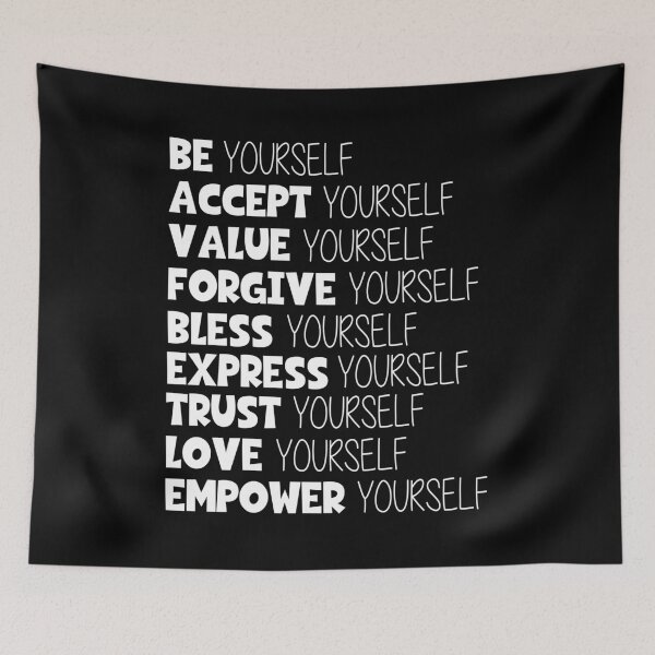 Item preview, Be Yourself Accept Yourself Value Yourself Forgive Yourself Bless Yourself Express Yourself Trust Yourself Love Yourself Empower Yourself Inspirational  designed and sold by CreativeStrike.