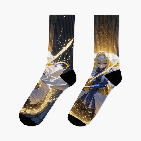 Item preview, Alice Zuberg Sword Art Online anime fantasy knight holy sword gold anime girl designed and sold by thedarvills.