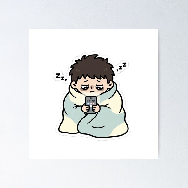 Item preview, Sleepy guy designed and sold by HazSticker.