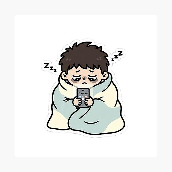Item preview, Sleepy guy designed and sold by HazSticker.